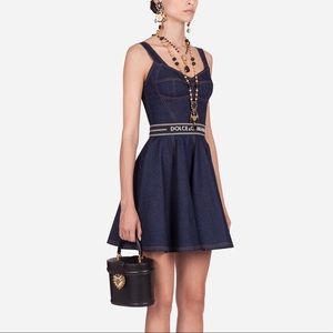 Dolce & Gabbana Denim flared dress